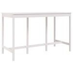 vidaXL Masă de bar, alb, 180x80x110 cm, lemn masiv de pin vidaXL Masă de bar, alb, 180x80x110 cm, lemn masiv de pin