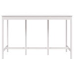 vidaXL Masă de bar, alb, 180x80x110 cm, lemn masiv de pin vidaXL Masă de bar, alb, 180x80x110 cm, lemn masiv de pin