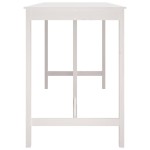 vidaXL Masă de bar, alb, 180x80x110 cm, lemn masiv de pin vidaXL Masă de bar, alb, 180x80x110 cm, lemn masiv de pin