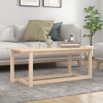 vidaXL Măsuță de cafea, 110x55x45 cm, lemn masiv de pin vidaXL Măsuță de cafea, 110x55x45 cm, lemn masiv de pin