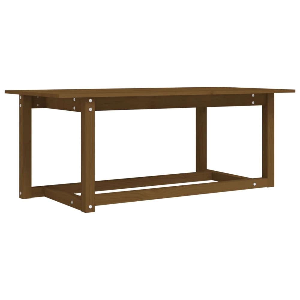 vidaXL Măsuță de cafea, maro miere, 110x55x45 cm, lemn masiv de pin