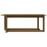 vidaXL Măsuță de cafea, maro miere, 110x55x45 cm, lemn masiv de pin vidaXL Măsuță de cafea, maro miere, 110x55x45 cm, lemn masiv de pin