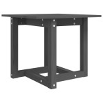vidaXL Măsuță de cafea, gri, 50x50x45 cm, lemn masiv de pin vidaXL Măsuță de cafea, gri, 50x50x45 cm, lemn masiv de pin