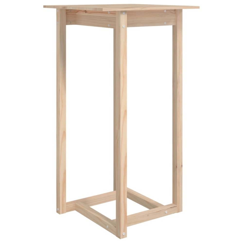 vidaXL Masă de bar, 60x60x110 cm, lemn masiv de pin