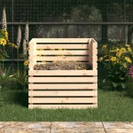 vidaXL Compostor, 80x80x78 cm, lemn masiv de pin vidaXL Compostor, 80x80x78 cm, lemn masiv de pin