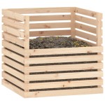 vidaXL Compostor, 80x80x78 cm, lemn masiv de pin vidaXL Compostor, 80x80x78 cm, lemn masiv de pin