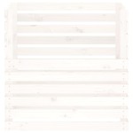 vidaXL Compostor, alb, 80x80x78 cm, lemn masiv de pin vidaXL Compostor, alb, 80x80x78 cm, lemn masiv de pin