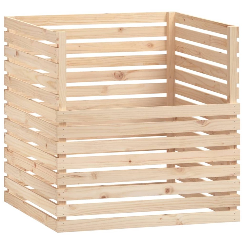 vidaXL Compostor, 100x100x102 cm, lemn masiv de pin