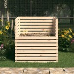 vidaXL Compostor, 100x100x102 cm, lemn masiv de pin vidaXL Compostor, 100x100x102 cm, lemn masiv de pin