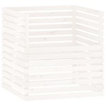 vidaXL Compostor, alb, 100x100x102 cm, lemn masiv de pin vidaXL Compostor, alb, 100x100x102 cm, lemn masiv de pin