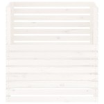 vidaXL Compostor, alb, 100x100x102 cm, lemn masiv de pin vidaXL Compostor, alb, 100x100x102 cm, lemn masiv de pin