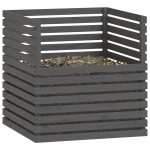 vidaXL Compostor, gri, 100x100x102 cm, lemn masiv de pin vidaXL Compostor, gri, 100x100x102 cm, lemn masiv de pin