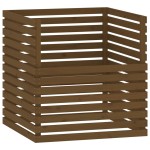 vidaXL Compostor, maro miere, 100x100x102 cm, lemn masiv de pin vidaXL Compostor, maro miere, 100x100x102 cm, lemn masiv de pin