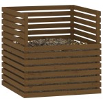 vidaXL Compostor, maro miere, 100x100x102 cm, lemn masiv de pin vidaXL Compostor, maro miere, 100x100x102 cm, lemn masiv de pin