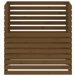 vidaXL Compostor, maro miere, 100x100x102 cm, lemn masiv de pin vidaXL Compostor, maro miere, 100x100x102 cm, lemn masiv de pin