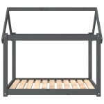 vidaXL Pat pentru câini, gri, 101 x 70 x 90 cm, lemn masiv de pin vidaXL Pat pentru câini, gri, 101 x 70 x 90 cm, lemn masiv de pin