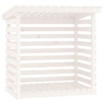 vidaXL Rastel pentru lemne de foc, alb, 108x73x108 cm, lemn masiv pin vidaXL Rastel pentru lemne de foc, alb, 108x73x108 cm, lemn masiv pin