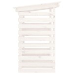 vidaXL Rastel pentru lemne de foc, alb, 108x73x108 cm, lemn masiv pin vidaXL Rastel pentru lemne de foc, alb, 108x73x108 cm, lemn masiv pin