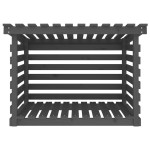vidaXL Rastel pentru lemne de foc, gri, 108x73x79 cm, lemn masiv pin vidaXL Rastel pentru lemne de foc, gri, 108x73x79 cm, lemn masiv pin