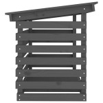 vidaXL Rastel pentru lemne de foc, gri, 108x73x79 cm, lemn masiv pin vidaXL Rastel pentru lemne de foc, gri, 108x73x79 cm, lemn masiv pin
