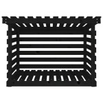 vidaXL Rastel pentru lemne de foc, negru, 108x73x79 cm lemn masiv pin vidaXL Rastel pentru lemne de foc, negru, 108x73x79 cm lemn masiv pin