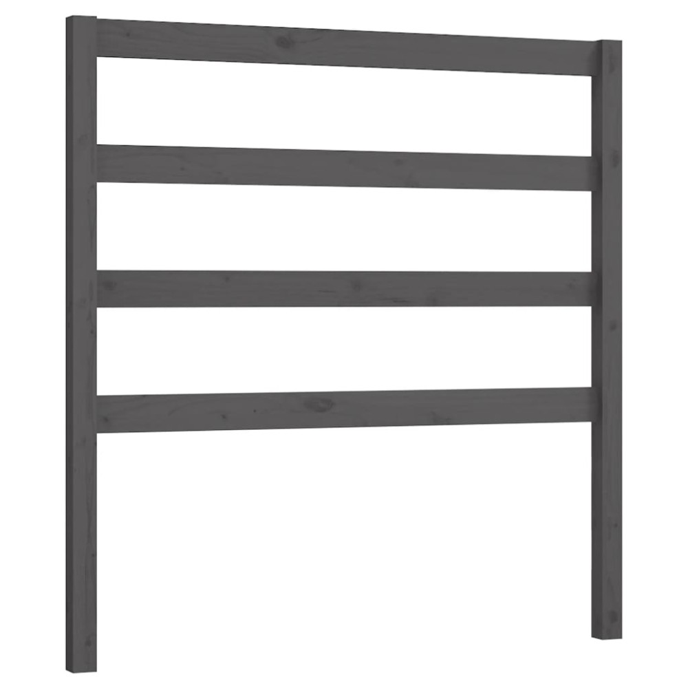 vidaXL Tăblie de pat, gri, 95x4x100 cm, lemn masiv de pin