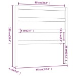 vidaXL Tăblie de pat, maro miere, 95x4x100 cm, lemn masiv de pin vidaXL Tăblie de pat, maro miere, 95x4x100 cm, lemn masiv de pin