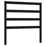 vidaXL Tăblie de pat, negru, 95x4x100 cm, lemn masiv de pin