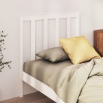 vidaXL Tăblie de pat, alb, 95x4x100 cm, lemn masiv de pin vidaXL Tăblie de pat, alb, 95x4x100 cm, lemn masiv de pin