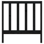 vidaXL Tăblie de pat, negru, 95x4x100 cm, lemn masiv de pin