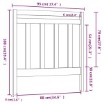 vidaXL Tăblie de pat, maro miere, 95x4x100 cm, lemn masiv de pin vidaXL Tăblie de pat, maro miere, 95x4x100 cm, lemn masiv de pin