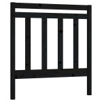 vidaXL Tăblie de pat, negru, 95x4x100 cm, lemn masiv de pin