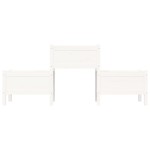 vidaXL Jardinieră, alb, 178,5x44x75 cm, lemn masiv de pin