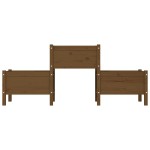 vidaXL Jardinieră, maro miere, 178,5x44x75 cm, lemn masiv de pin