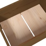 vidaXL Jardinieră, maro miere, 178,5x44x75 cm, lemn masiv de pin