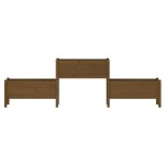 vidaXL Jardinieră, maro miere, 245,5x44x75 cm, lemn masiv de pin