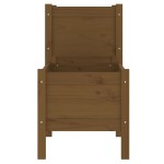 vidaXL Jardinieră, maro miere, 245,5x44x75 cm, lemn masiv de pin