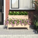 vidaXL Jardinieră, 110x84x75 cm, lemn masiv de pin vidaXL Jardinieră, 110x84x75 cm, lemn masiv de pin
