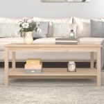 vidaXL Măsuță de cafea, 110x55x45 cm, lemn masiv de pin vidaXL Măsuță de cafea, 110x55x45 cm, lemn masiv de pin