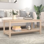 vidaXL Măsuță de cafea, 110x55x45 cm, lemn masiv de pin vidaXL Măsuță de cafea, 110x55x45 cm, lemn masiv de pin