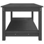 vidaXL Măsuță de cafea, gri, 110x55x45 cm, lemn masiv de pin vidaXL Măsuță de cafea, gri, 110x55x45 cm, lemn masiv de pin