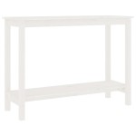 vidaXL Masă consolă, alb, 110x40x80 cm, lemn masiv de pin vidaXL Masă consolă, alb, 110x40x80 cm, lemn masiv de pin