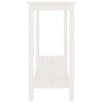 vidaXL Masă consolă, alb, 110x40x80 cm, lemn masiv de pin vidaXL Masă consolă, alb, 110x40x80 cm, lemn masiv de pin