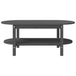 vidaXL Măsuță de cafea, gri, 110x55x45 cm, lemn masiv de pin vidaXL Măsuță de cafea, gri, 110x55x45 cm, lemn masiv de pin