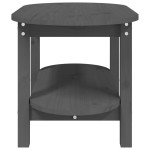 vidaXL Măsuță de cafea, gri, 80x45x45 cm, lemn masiv de pin vidaXL Măsuță de cafea, gri, 80x45x45 cm, lemn masiv de pin