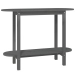 vidaXL Masă consolă, gri, 110x40x80 cm, lemn masiv de pin