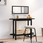 vidaXL Masă consolă, negru, 110x40x80 cm, lemn masiv de pin vidaXL Masă consolă, negru, 110x40x80 cm, lemn masiv de pin