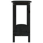 vidaXL Masă consolă, negru, 110x40x80 cm, lemn masiv de pin vidaXL Masă consolă, negru, 110x40x80 cm, lemn masiv de pin