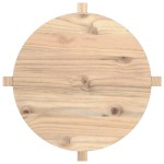 vidaXL Măsuță de cafea, Ø 62,5x45 cm, lemn masiv de pin