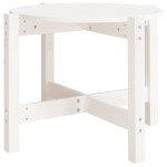 vidaXL Măsuță de cafea, alb, Ø 62,5x45 cm, lemn masiv de pin vidaXL Măsuță de cafea, alb, Ø 62,5x45 cm, lemn masiv de pin